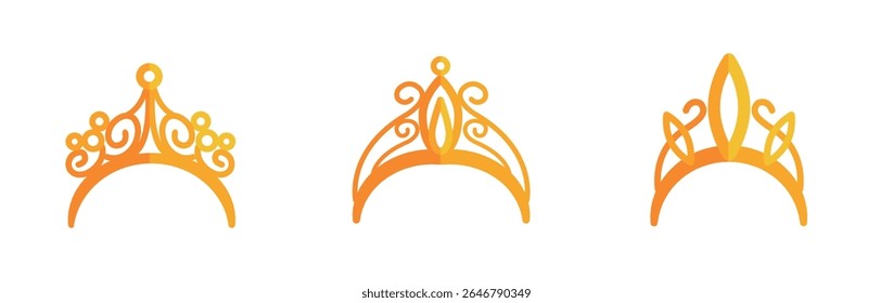 Set Crown collection with colour