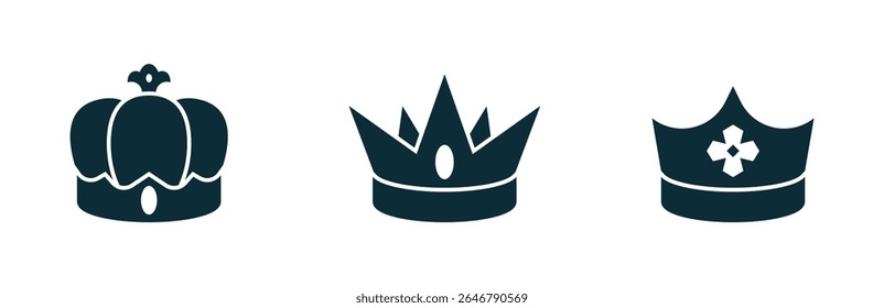 Set Crown collection with colour