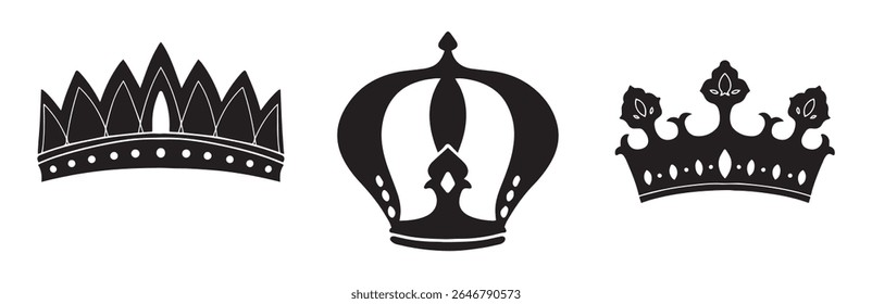 Set Crown collection with colour