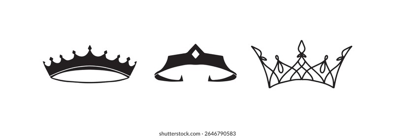 Set Crown collection with colour