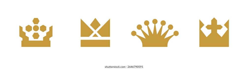 Set Crown collection with colour