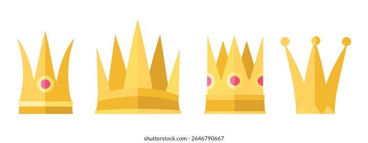 Set Crown collection with colour