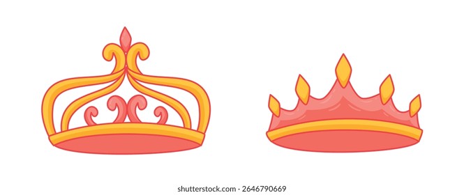 Set Crown collection with colour