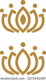 a set of crown icons
