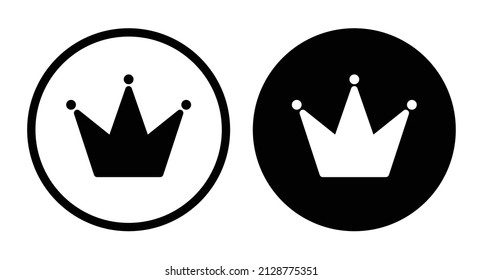 A set of crown icons. Ranking icons. Editable vectors.
