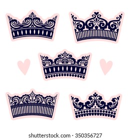 Set with crowns.