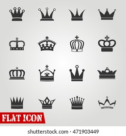 Set of Crowns Icons