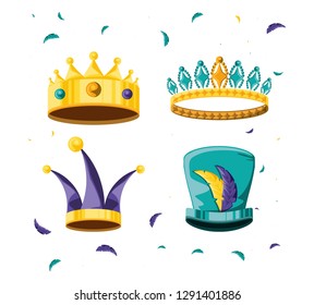 set of crowns for party carnival