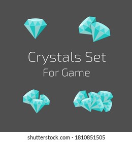 Set of crystals for your game