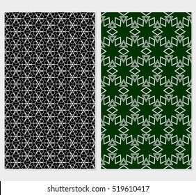 set of cube pattern. Optical illusion. Seamless geometry design. color. Vector illustration.
