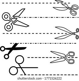 Set of cul-lines drawn in vector
