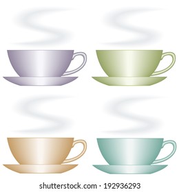 Set of the cup icons