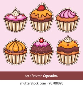 Set of Cupcakes