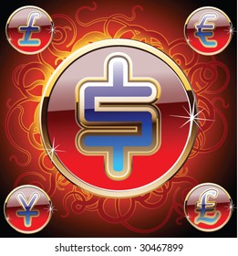 Set of currency symbols