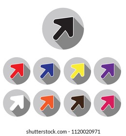 set of cursor icon in trendy flat style isolated on background. line cursor icon page symbol for your web site design line cursor icon logo, app, UI. line cursor icon Vector illustration, EPS10. 