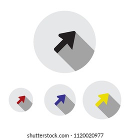 set of cursor icon in trendy flat style isolated on background. line cursor icon page symbol for your web site design line cursor icon logo, app, UI. line cursor icon Vector illustration, EPS10.