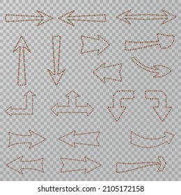 Set of cursor icons consisting balls.