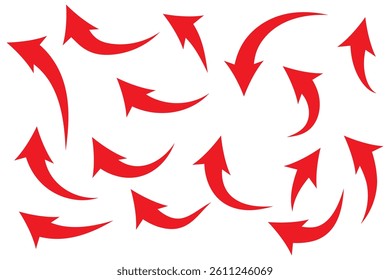 set of curve arrows sign