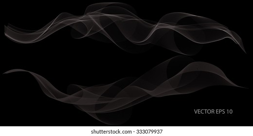 Set of curve vector color wave abstract background for banner