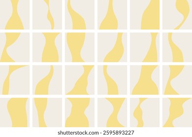Set of curved abstract tile designs [vector]