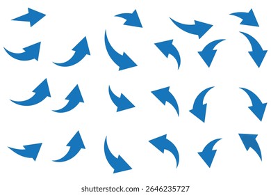 set of curved arrows icon