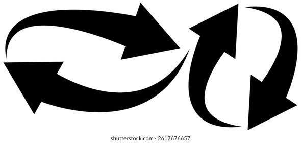 Set of curved arrows isolated on white background. Curved arrows, hand drawn curved arrows. Set long black curve arrow icon vector . black curve arrow icon set. long arrow icon set. curve arrow icon