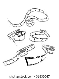  set of curved photographic film