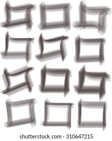 The set of curves in the framework of thick oil bristle.