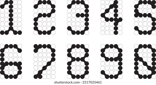 Establecer número personalizado por metaball, molecular, blob