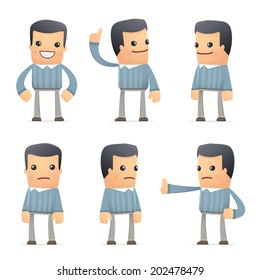 set of customer character in different interactive  poses