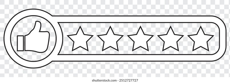 Set of customer review icons. Business client symbol, people group with five stars. Customer satisfaction signs. Grade, achievement, rating. Customer experience or 5 star satisfaction rating icon.