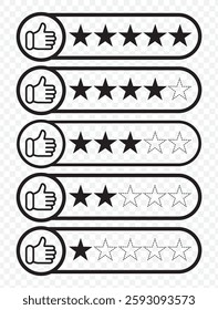 Set of customer review icons. Business client symbol, people group with five stars. Customer satisfaction signs. Grade, achievement, rating. Customer experience or 5 star satisfaction rating icon.