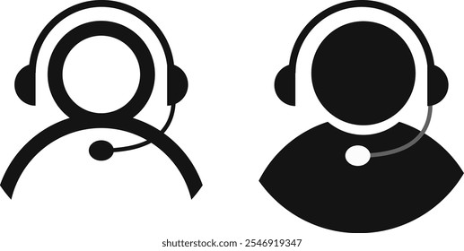 Symbol für den Kundensupport. Symbol des Supports. Kundendienstzeichen
