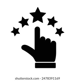 Set of Customers Feedback icon collection. 5 stars review icon. Vector Illustration.