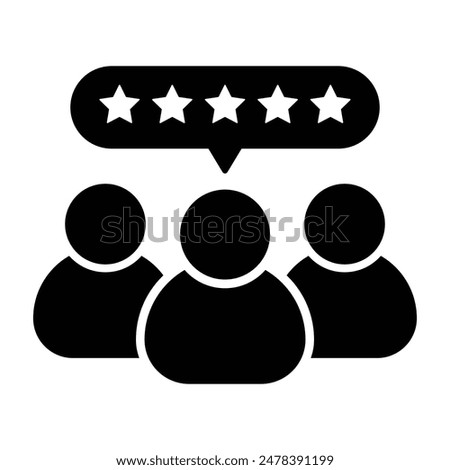 Set of Customers Feedback icon collection. 5 stars review icon. Vector Illustration.