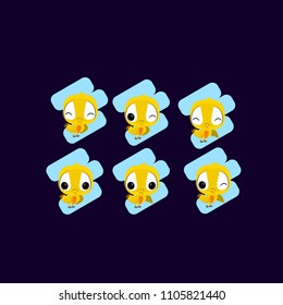set cute animal character vector design with eps 10 format