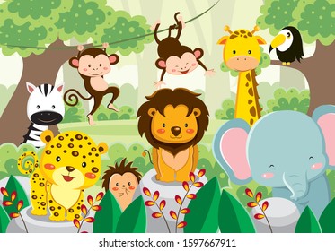 26,535 Animal Jungle Clip Art Images, Stock Photos & Vectors 