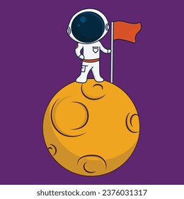 set of cute astronaut vector collection