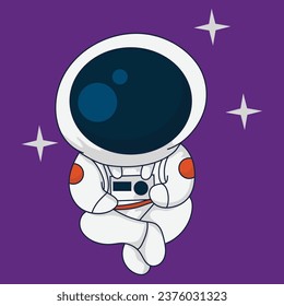 set of cute astronaut vector collection