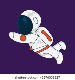 set of cute astronaut vector collection