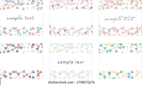 Set of cute background ornaments