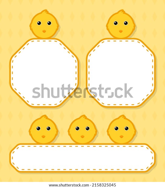 Set of cute banner with
Chicken