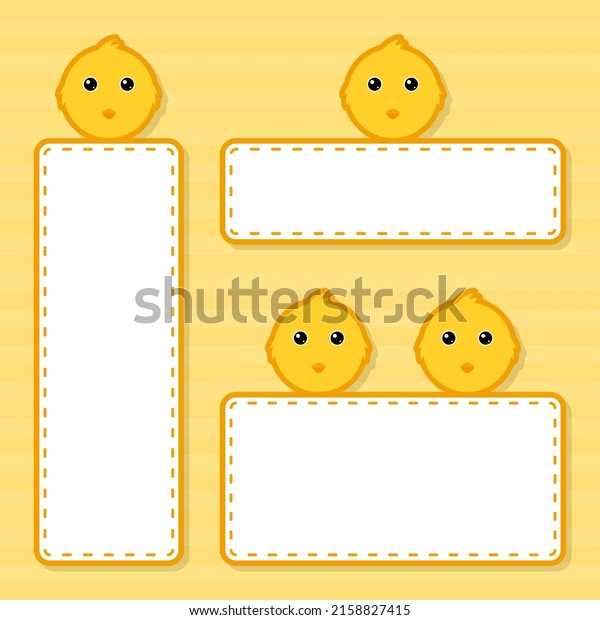 Set of cute banner with
Chicken