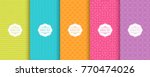 Set of Cute bright seamless patterns. Vector illustration bright design. Abstract seamless geometric pattern on vibrant background.