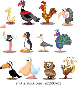 Set of cute cartoon animals