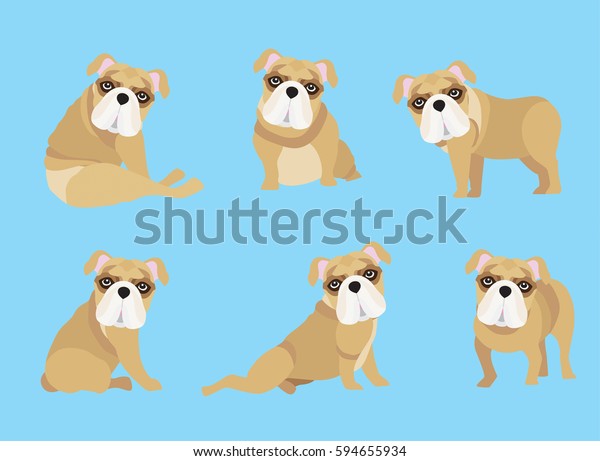Cute Cute Cartoon Bulldog Clip Art