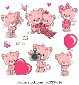 Cute Pink Cat High Res Stock Images Shutterstock