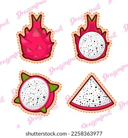 set of cute cartoon pineapple sticker