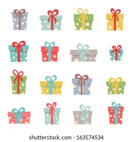 Set of cute Christmas gifts