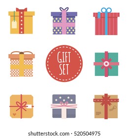 set of cute Christmas gifts